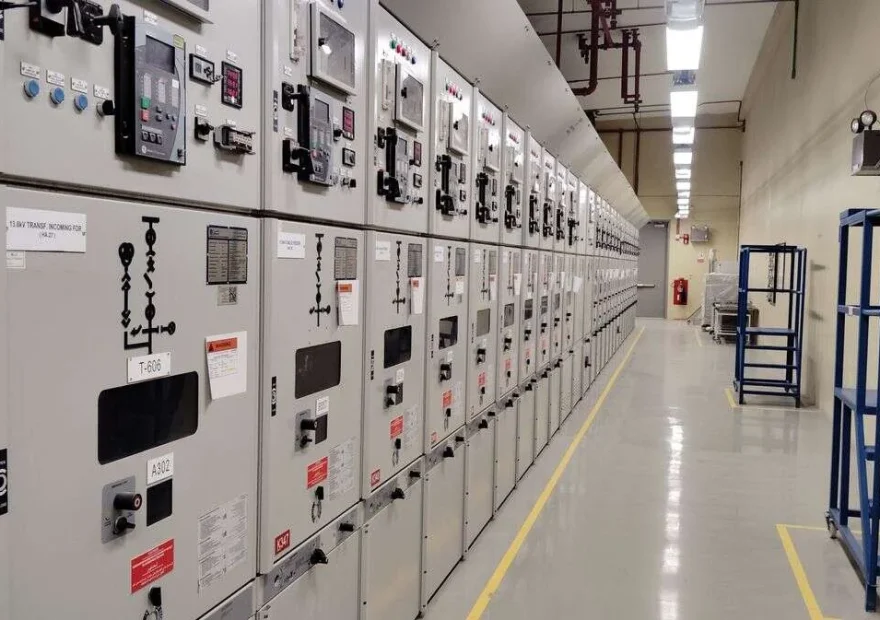 Industrial electrical control room